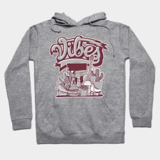 Vibes Dark Beetroot Hoodie